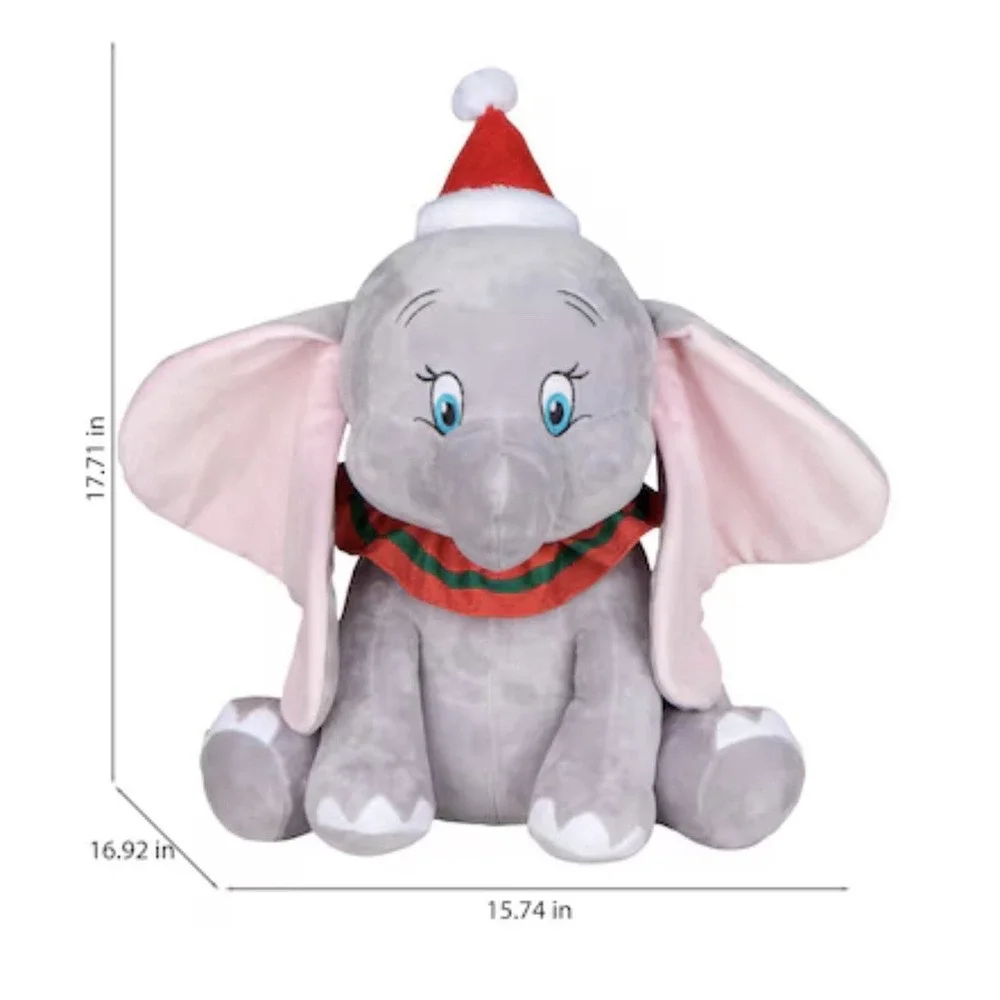Disney Dumbo Holiday Christmas Door Greeter  16.93in Plush Decor NEW Elephant